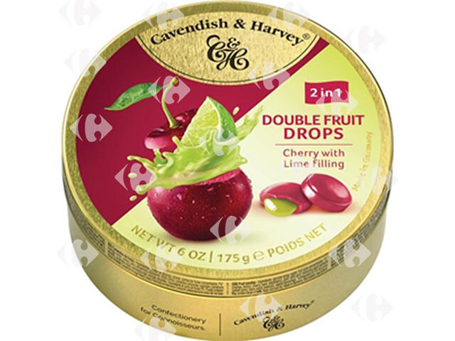 Bonbons aux Agrumes Cerise et Citron Cavendish & Harvey 175g.