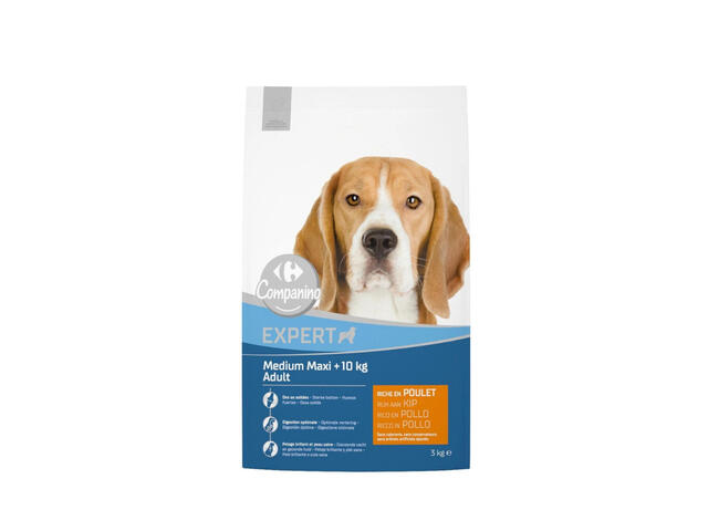 Croquettes pour Chien Adulte Carrefour Companino 3kg