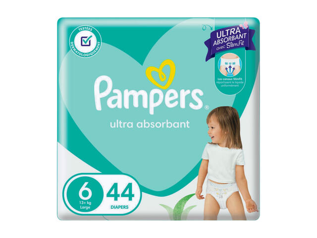 Couches Bébé Baby-dry Taille 6 (13kg+) Pampers 44 unités