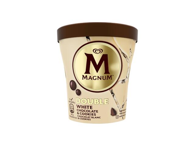 Pot de Glace Chocolat Blanc et Cookies Magnum 440ml