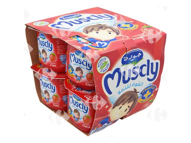 Fromage Frais Fraise Muscly Jaouda 8x80g.