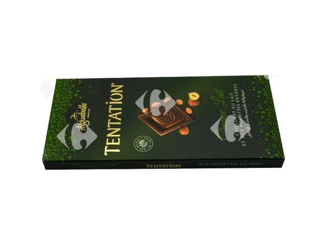 Tablette de Chocolat au Lait aux Noisettes Entières Tentation Aiguebelle 150g