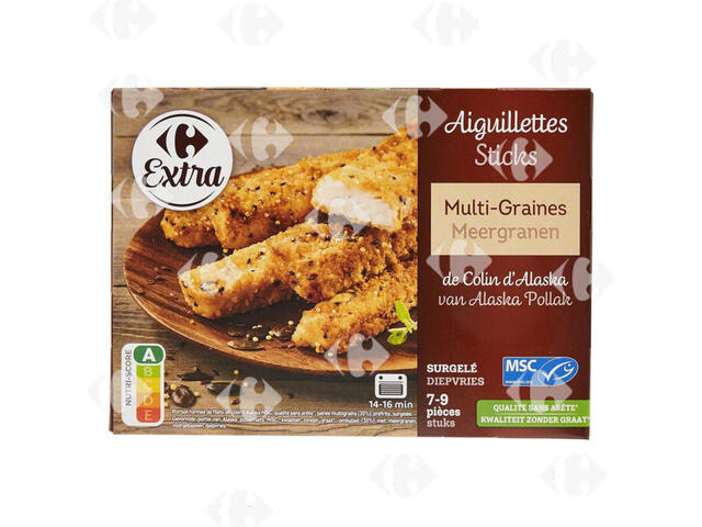 Aiguillettes colin d'Alaska Multi-Graines Carrefour Extra 400g