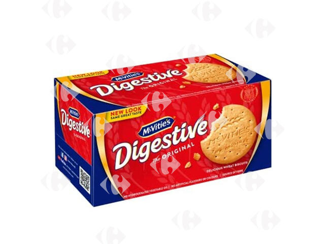 Biscuits Digestive Croustillants à La Farine de Blé Mcvitie'S 250g