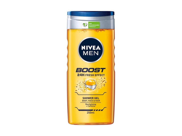 Gel Douche pour Homme 3en1 Boost Nivea Men 250ml.