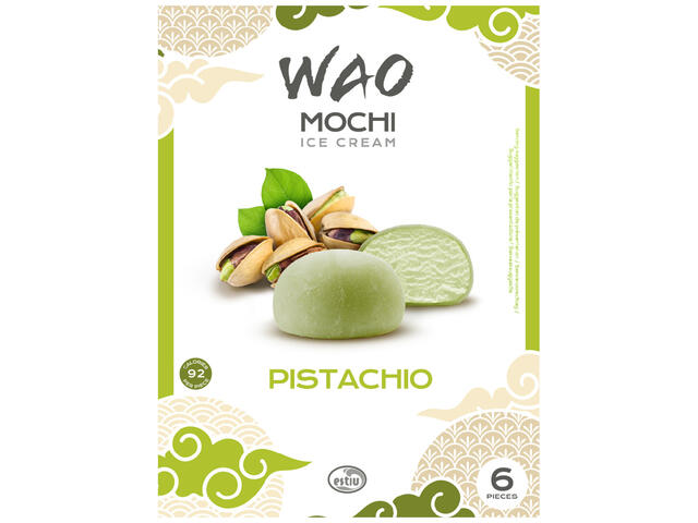 Mochis Glace Saveur Pistache Wao 6x35g.