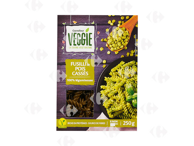 Fusilli Pois Cassés Carrefour Veggie 250g