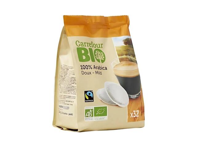 Café Dosettes Arabica Doux Carrefour Bio 32 unités