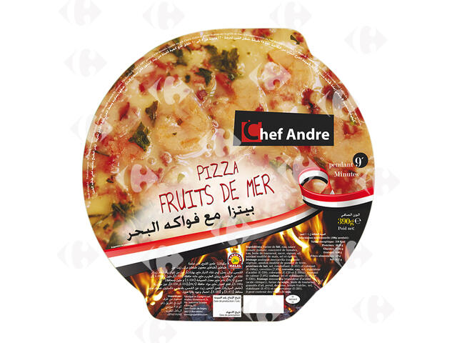 Pizza aux Fruits de Mer Chef Andrew 390g