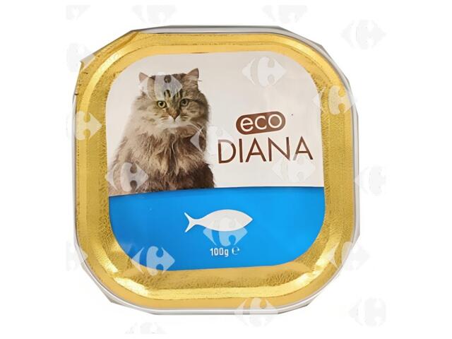 Pâté pour Chat au Poisson Éco Diana 100g