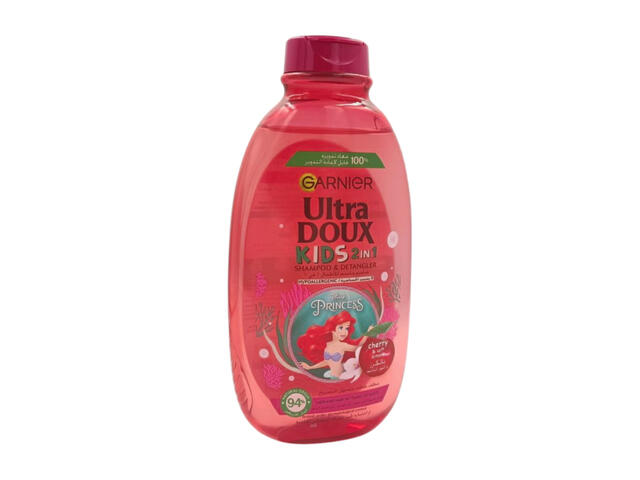 Shampoing Ultra Doux 2 en 1 Cherry & Amande pour Enfants Garnier 400ml.