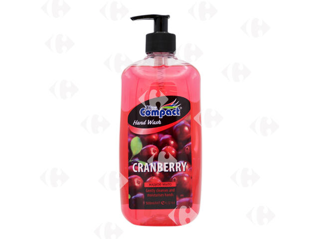 Savon Liquide Mains Cranberry Ultra Compact 500ml.