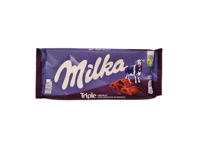 Tablette au Triple Chocolat Milka 90g