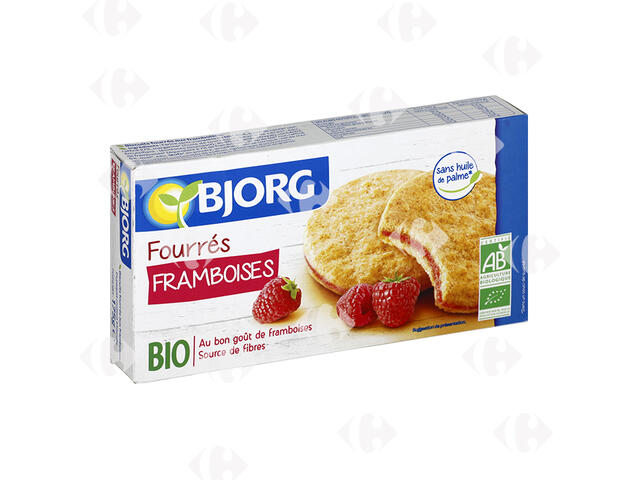 Biscuits Fourrés Framboise Bio Bjorg 175g