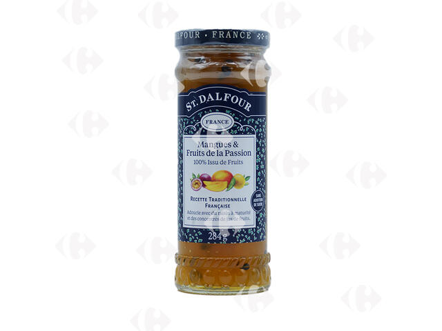 Confiture de Mangue et Fruits de Passion Sans Sucre Saint Dalfour 284g