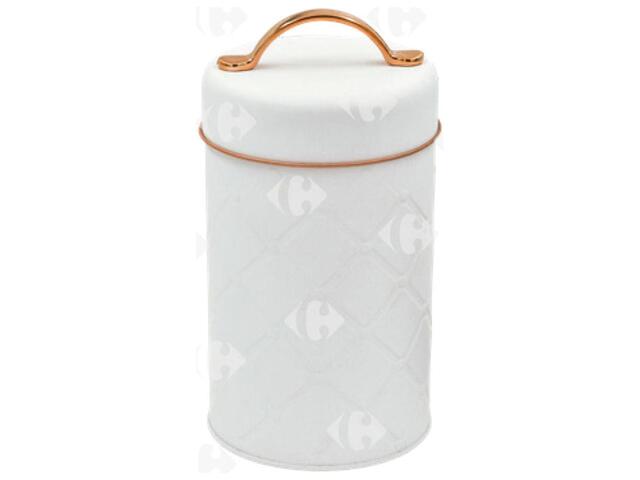 Boîte de Rangement avec Anse Metal Blanc.