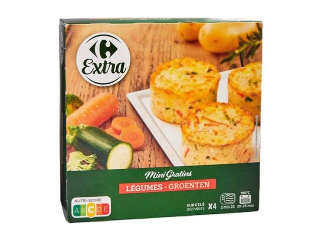 Mini Gratins de Légumes Carrefour 4 unités 480g.