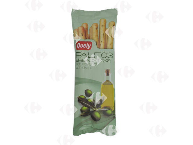 Pain Sticks aux Olives Noires Quely 50g.