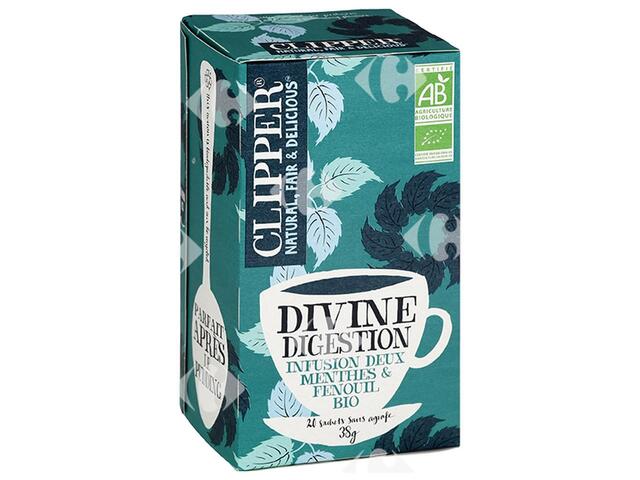 Infusions en Sachets Digestion Menthé Fenouil Bio Clipper 20 sachets