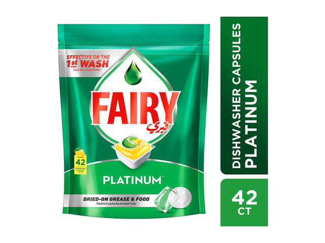 Pastilles Lave-vaisselle Tout-En-1 Plus Citron Fairy 42 unités