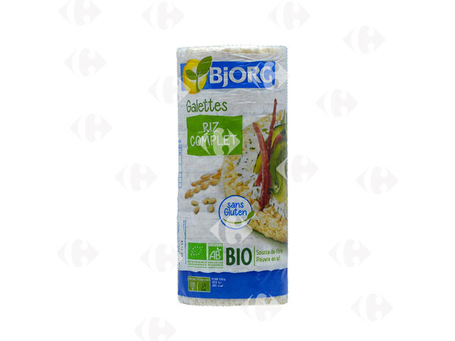 Galettes de Riz Complet Bio et sans gluten Bjorg 130g