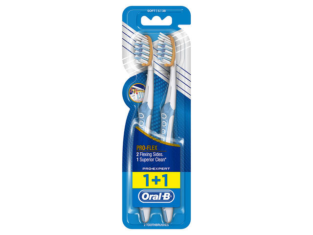 Brosse à dent souple Pro-Flex Oral-B 1+1 Gratuit