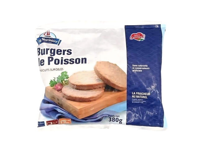 Burger de Poisson Nature La Marinière 380g