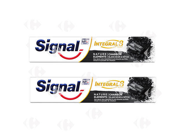 Pack De 2 Dentifrices Signal Charbon 75ml