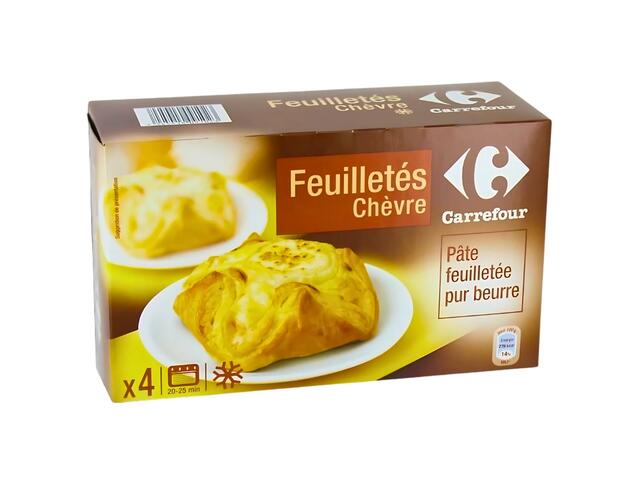 Feuilletés au Chèvre Carrefour 100g 4 unités