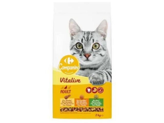 Croquettes pour Chat Adulte Carrefour Companino 2kg