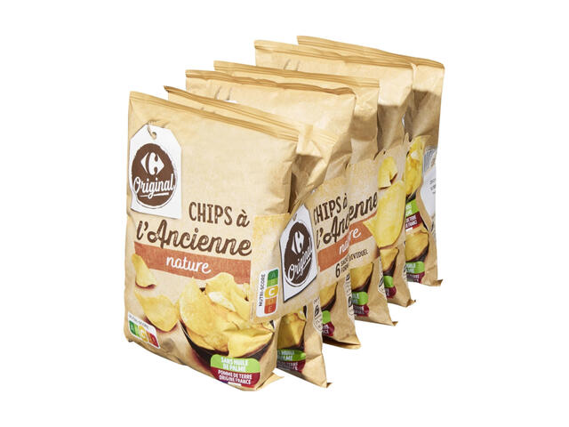 Chips à l'Ancienne Carrefour 6x30g