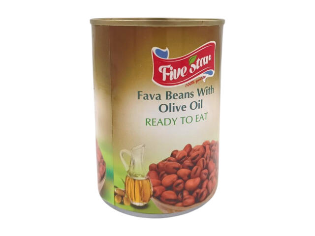 Conserve Foul Moudamas Huile Olive Five Star 400g.