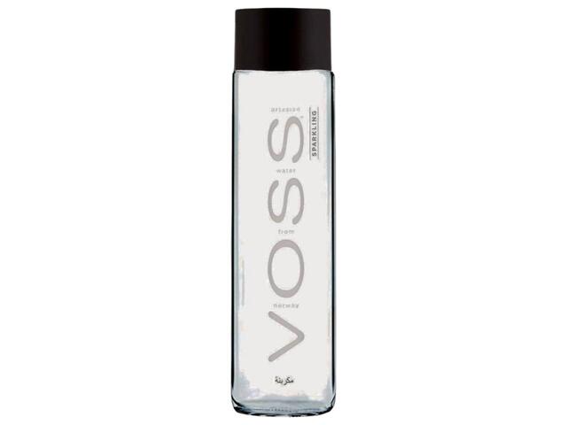 Eau Gazeuse Norvégienne Voss 37,5cl Verre.