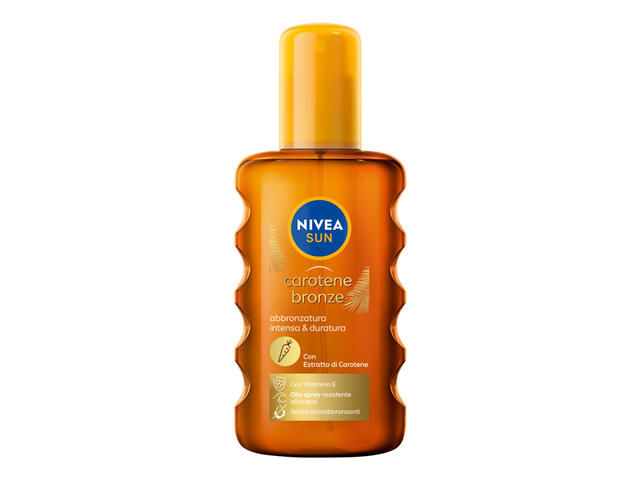 Huile bronzante Sun Carotène Nivea Sun 200ml.