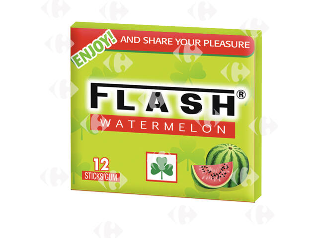 Chewing-Gum Pastèque Premium Flash 12 unités