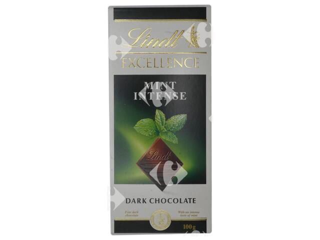 Tablette de Chocolat Noir Menthe Excellence Lindt 100g.