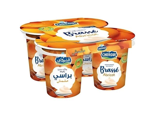 Pack Yaourt à La Cuillère Brassé Abricot Chergui 4x110g