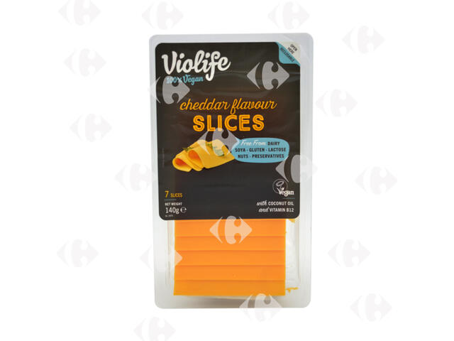 Cheddar vegan en tranches Violife 140g