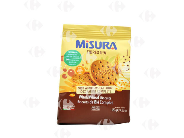 Biscuits Digestive Fibre Extra au Blé Complet Misura 120g