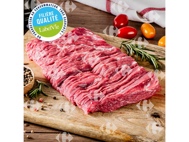 Bavette d'Aloyau de Boeuf 500g - Filière Qualité