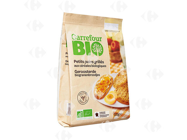 Petits Pains Grillés aux Céréales Biologiques Carrefour Bio 225g