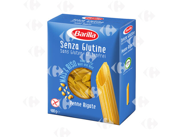 Penne Rigate Sans Gluten Barilla 400g.