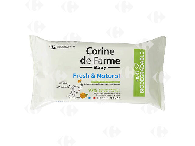 Lingettes Bébé Fresh Corine de Farme 56 unités