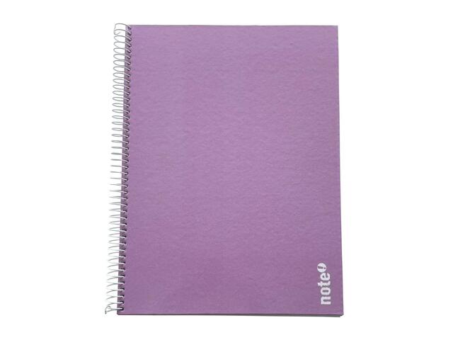 Cahier Spirale à Couverture Rigide Ligné A4 Lilas Tecnocolor