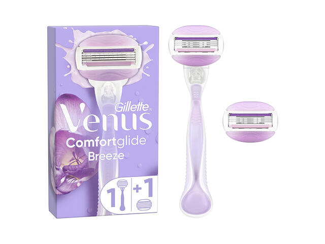 Rasoir Système Comfort Glide Breeze Venus 3 lames + 1 Rasoir + 1 Recharge