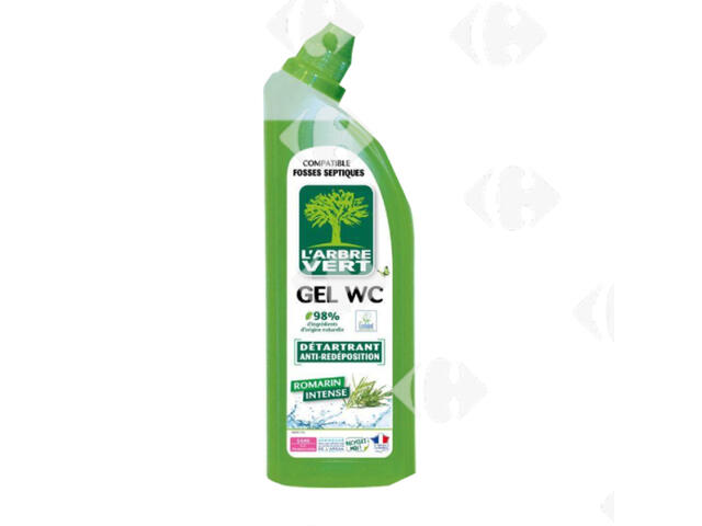 Gel WC Détartrant au Romarin Intense L'Arbre Vert 750ml