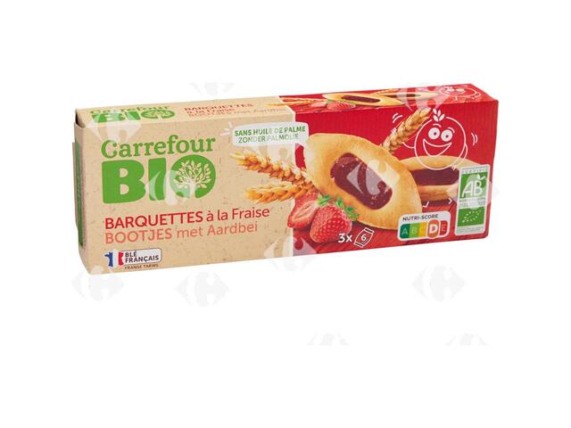 Barquettes à la Fraise Carrefour Bio 120g