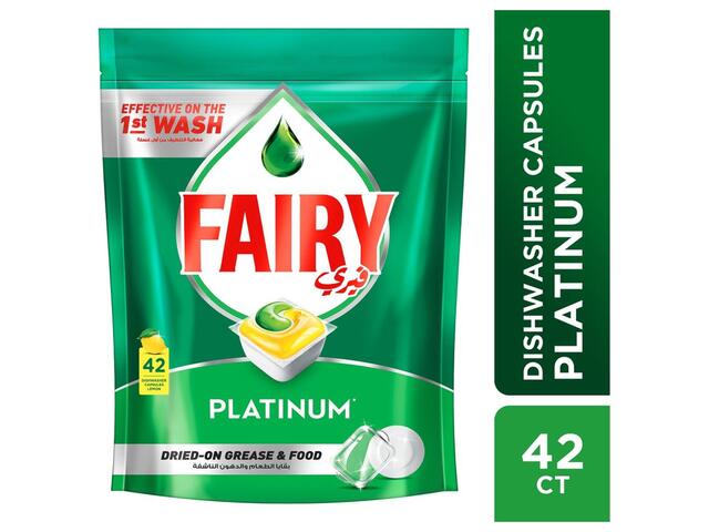 Pastilles Lave-vaisselle Tout-En-1 Plus Citron Fairy 42 unités