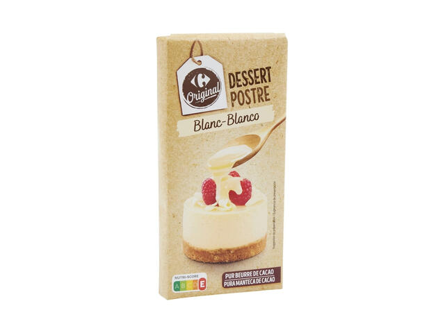 Tablette Chocolat Dessert Blanc Carrefour 200g