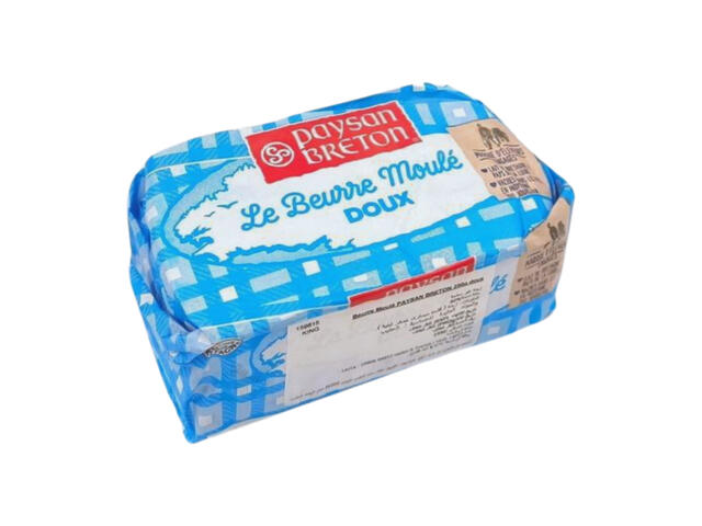 Beurre de Baratte Moulé Doux Paysan Breton 250g.